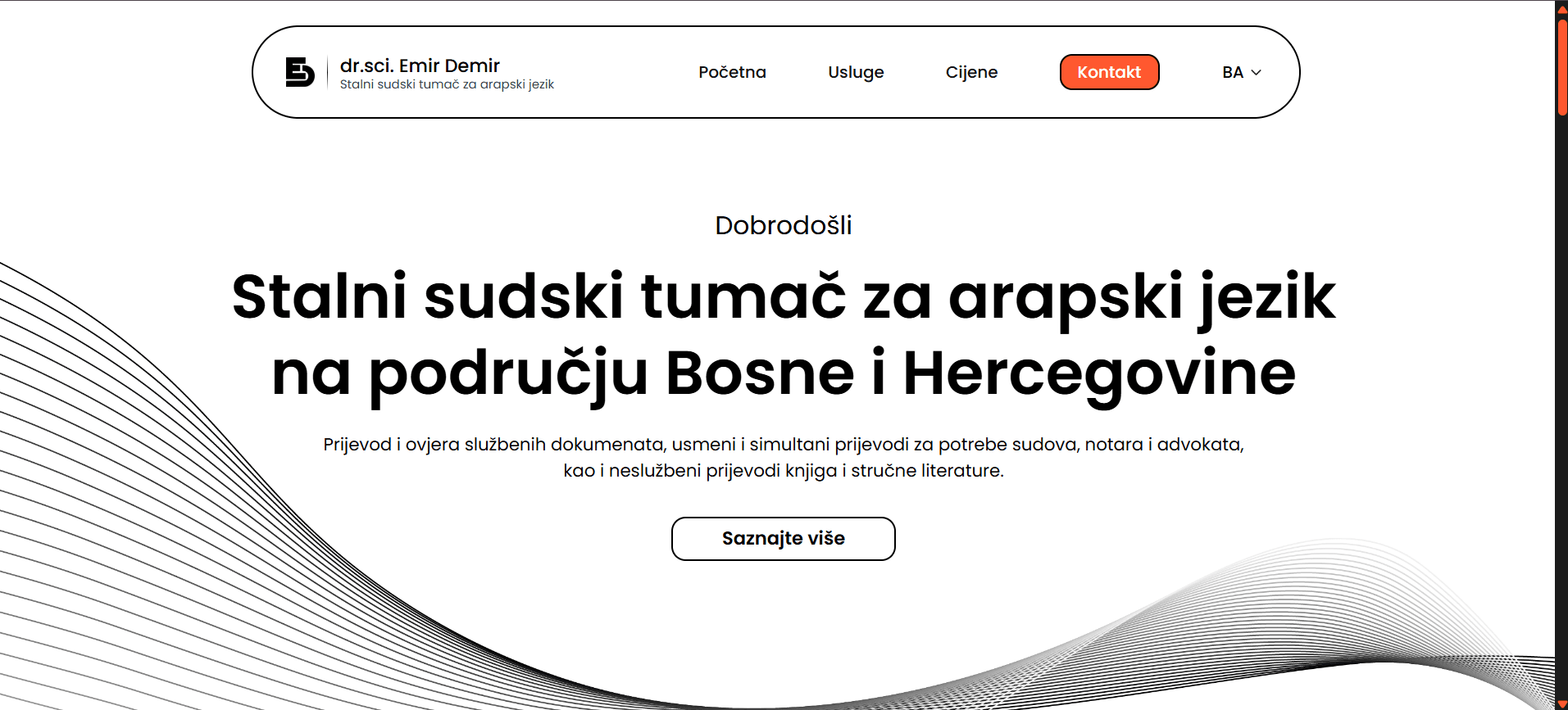 Court translator website